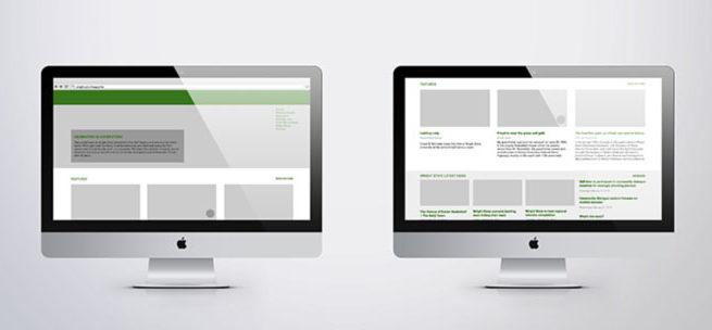 Wright State Magazine Wireframes