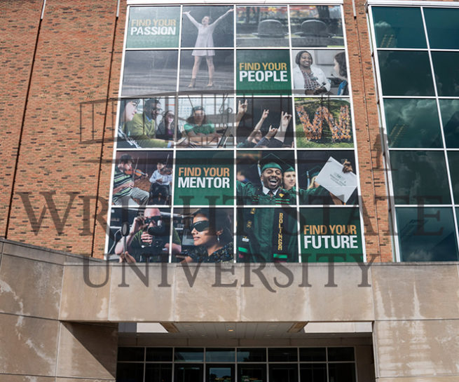 Wright State University Millett Hall Environmental Graphics Photo